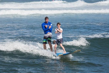 At Haleiwa with Aaron