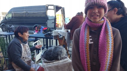 Kyndra at a 4H rabbit show