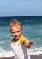 Kian Surfing in Outer Banks