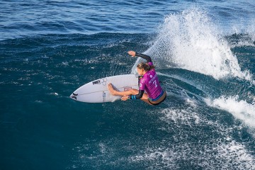 <h4>Lakey Peterson - </h4> Santa Barbara sensation Lakey Peterson is one of the most progressive female surfers on the planet. Her signature frontside air-reverse helped her win the 2012 U.S. Open of Surfing in her freshman season on the CT, where she has remained despite running her own fundraiser surf contest, making a full-length biographical surf movie, Zero To 100, and dedicating herself to philanthropic efforts like Hands4Others, Ocean Lovers Collective and several nonprofits benefiting cancer research and treatment. In 2015, Lakey made a string of Quarterfinals, two Semifinals and a Final before injuring herself for the majority of the 2016 season. She recovered in fine form, placing 3rd at the U.S. Open this summer, and remains on the cutting edge of high-performance surfing