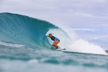 <h4>Dimity Stoyle - </h4> Winning the Burleigh Pro at the beginning of the season, Dimity Stoyle got 2015 off on the right foot. Unfortunately the Sunny Coast local hasn�t been able to translate that success onto the world tour. To date she�s only clocked in one heat win on the CT this year. That said, the 5�2� regular-footer is one of the most versatile surfers on the scene and capable of big things. She handled Carissa Moore in pumping surf at the 2014 Fiji Pro and has done well in Cabo the last couple of years. And from sliding alaias, to gliding single-fins and shaping her own boards, Stoyle�s noted the influence of a range of equipment in her approach. A fun, vibrant surfer, she�s in the game for all the right reasons.