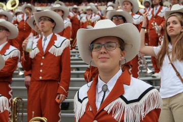 Me at a Longhorn football game in full LHB uniform.